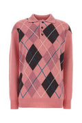 Women's Pringle Polo Pink Wool