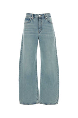 Women's The Bow Jeans Blue Cotton