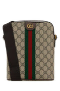 Men's Ophidia Crossbody Bag Beige Fabric