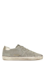 Women's Grey Suede Super Star Sneakers Taupebeige