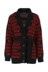 Women's Logo-Embroidered Cashmere Cardigan Black