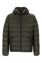 Men's Down Jacket Green Nylon