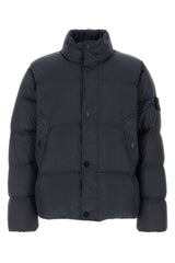 Men's Bomber Down Jacket Navy Fibra Poliammidica