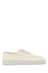 Men's Ivory Leather Sneakers Avorio