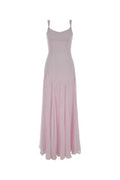 Women's Maxi Dress Pink Viscose Acetate
