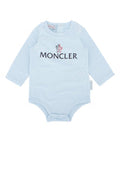 Boys' Logo-Print Bodysuit Blue Cotton Bodysuits