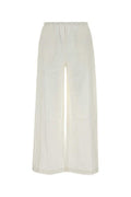 Women's Trousers White Cotton