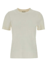 Women's T-Shirt White Viscose Polyester