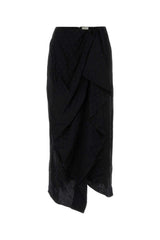 Women's Breen Skirt Black Silk Elastane