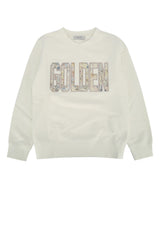 Boys' Regular Sweatshirt White Decorativ Thread Fabric Sweater