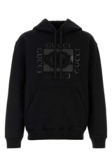 Men's Logo-Printed Cotton Sweatshirt Black Sweater