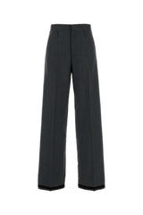 Women's Wool-Polyester Trousers Gray