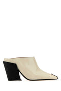 Women's Ventura Mule Beige Leather Heels