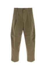 Men's Squad Trousers Green Cotton Polyurethane