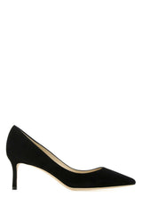 Women's Romy 60 Pump Black Leather Salpa Plastic