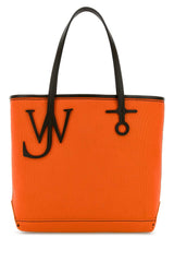 Women's Small Anchor Tote Orange Cotton