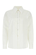 Women's Poplin Oversize Shirt White Cotton