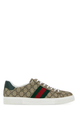 Men's Gg Supreme Fabric Ace Sneakers Beiebonyvrvgreen