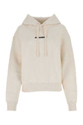 Women's Cotton Oversize Sweatshirt Beige Sweater