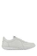 Men's White Leather Glide Sneakers