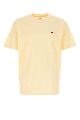 Men's Yellow Cotton T-Shirt Calcium Exterior