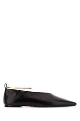 Women's Ballet Flat Black Leather Caprina