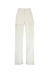 Women's Household Trousers White Cotton