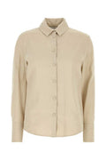 Women's Badesse Shirt Beige Linen Viscose Elastane