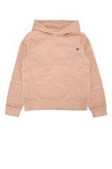 Boys' Hoodie Beige Cotton Fleece Sweater