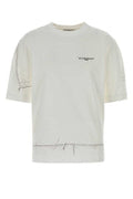 Women's White Cotton Oversize T-Shirt Exterior