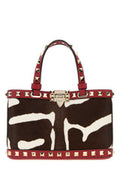 Women's Printed Calf Hair Rockstud Handbag Biancotestadimororossov Clutch