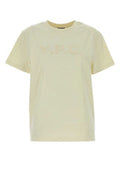 Women's Standard T-Shirt Beige Cotton Organic