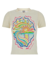 Women's Reve T-Shirt Beige Cotton Nylon