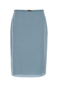 Women's Silk Skirt Blue