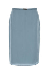 Women's Silk Skirt Blue