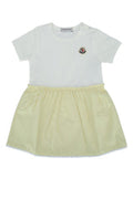 Boys' Logo-Embroidered Cotton Dress White