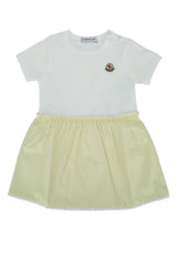 Boys' Logo-Embroidered Cotton Dress White