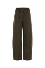Women's Wool Trousers Brown