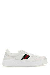 Men's White Leather Sneakers Calf Skin