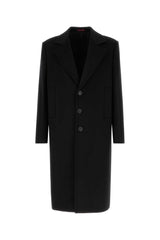 Men's Wool Blend Coat Black Cashmere
