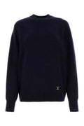 Women's Cashmere Blend Oversize Sweater Navy Wool