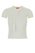 Women's T-Shirt White Cotton Elastane