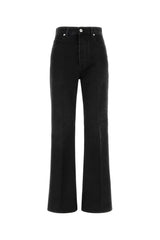 Women's Denim Jeans Black Cotton