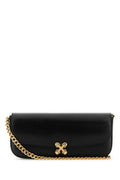 Women's Flower Crossbody Bag Black Skull