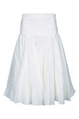 Women's Jupon Skirt White Principal Cotton Polyamide