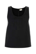 Women's Tailleur Tank Top Black Viscose Tops