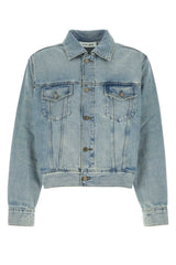 Men's Denim Jacket Blue Cotton