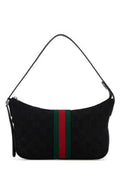 Men's Lunetta Shoulder Bag Black Fabric