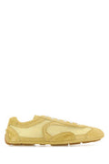 Women's Yellow Suede And Mesh Montecarlo Sneakers Polline