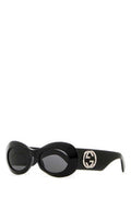 Women's Gg1696s Oval Acetate Sunglasses Black